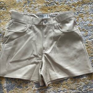 Vegan Leather High Waisted shorts
